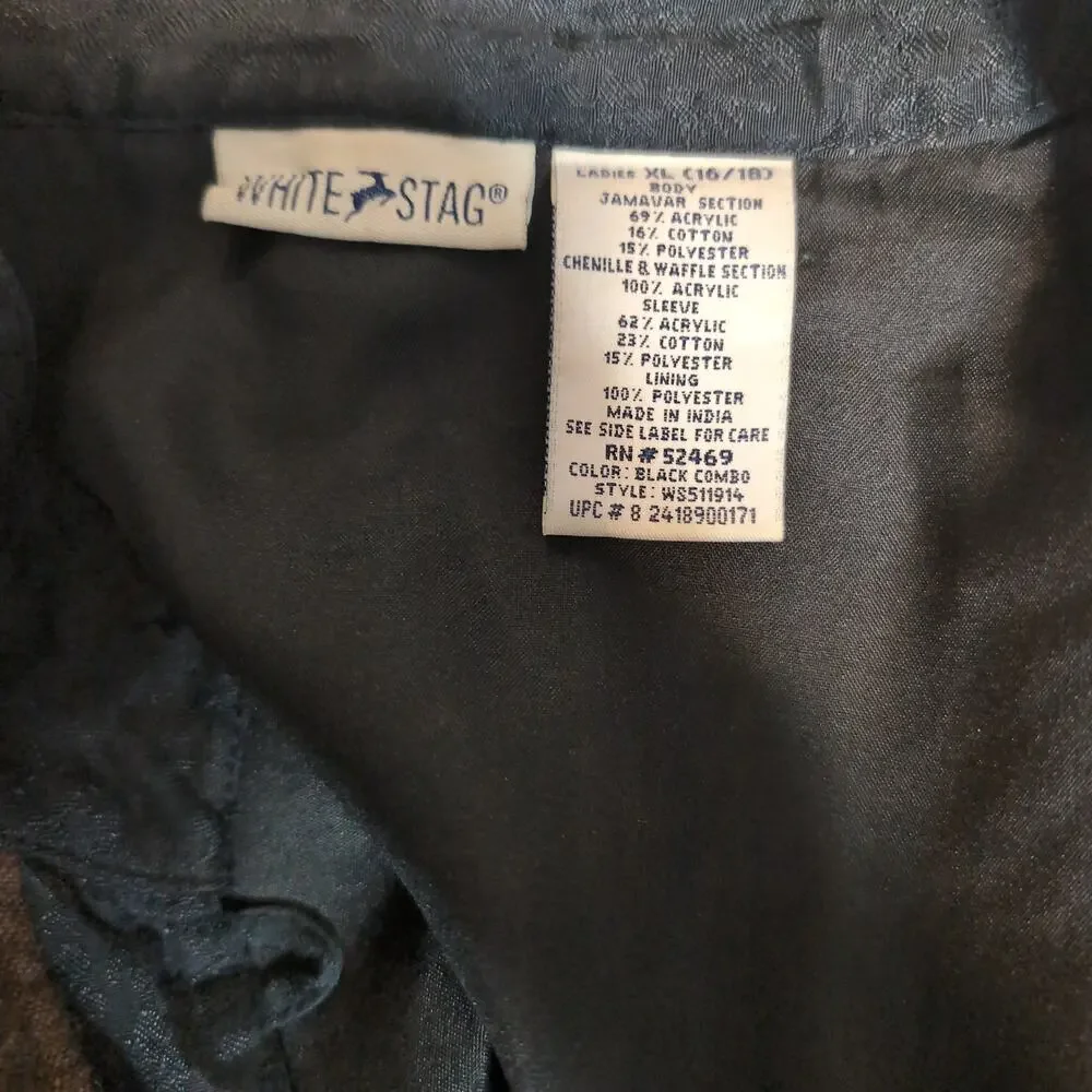 Patchwork Jacquard Jacket Vintage